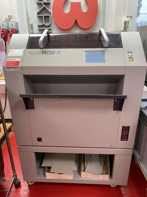 Horizon HCM-1 and HCP-1 -Hard Cover Maker and Crease and Presser -SOLD to IRAQ