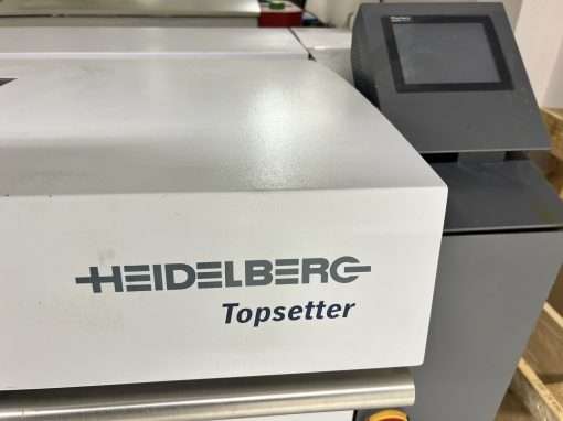 Heidelberg Topsetter 74 CTP, -2001 with Agfa Azura C95 Clean out unit -2009 -SOLD to Nigeria
